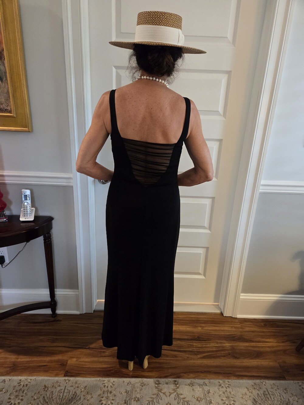 Classic Black Sleeveless Maxi Dress - Picture 2 of 5
